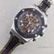 Swiss 7750 Audemars Piguet Replica Watch SS Black Bezel Leather Strap (3)_th.jpg